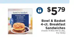 ShopRite Bowl & Basket 4-ct. Breakfast Sandwiches offer
