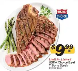 Winn Dixie USDA Choice Beef T-Bone Steak offer