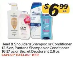 Winn Dixie Head & Shoulders, Pantene, Secret offer