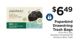 ShopRite Paperbird Drawstring Trash Bags offer