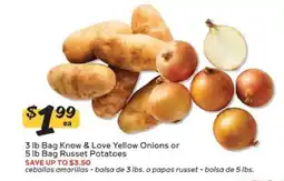 Winn Dixie Know & Love Yellow Onions or Russet Potatoes offer