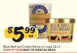 Winn Dixie Blue Bell Ice Cream offer