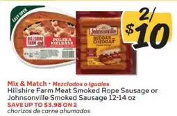 Winn Dixie Hillshire Farm Meat Smoked Rope Sausage or Johnsonville Smoked Sausage offer