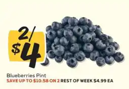 Winn Dixie BLUEBERRIES Pint offer