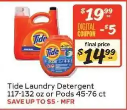 Winn Dixie Tide Laundry Detergent offer