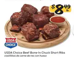 Winn Dixie USDA Choice Beef Bone-In Chuck Short Ribs offer