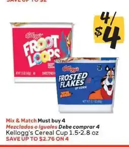 Winn Dixie Kellogg's Cereal Cup offer