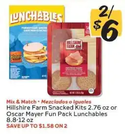 Winn Dixie Hillshire Farm Snacked Kits or Oscar Mayer Fun Pack Lunchables offer