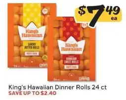Winn Dixie King's Hawaiian Dinner Rolls 24 ct offer