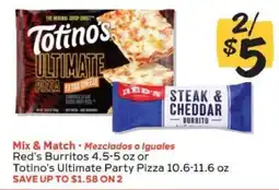 Winn Dixie Red's Burritos or Totino's Ultimate Party Pizza offer