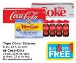 Safeway Topo Chico Saboros or Coca-Cola offer