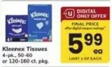 Safeway Kleenex Tissues offer