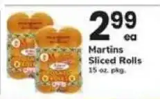 Safeway Martins Sliced Rolls offer