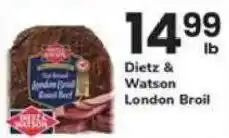 Safeway Dietz & Watson London Broil offer