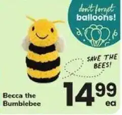 Safeway Becca the Bumblebee offer