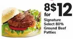 Safeway Signature Select Ground Beef Patties offer
