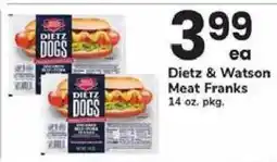Safeway Dietz & Watson Meat Franks offer