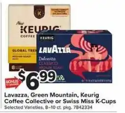 Giant Food Lavazza, Green Mountain, Keurig Coffee Collective or Swiss Miss K-Cups offer