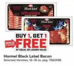 Giant Food Hormel Black Label Bacon offer
