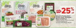 Giant Food Nature's Promise Beef, Poultry, Pork, Packaged Meat or Seafood offer