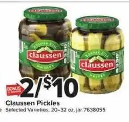 Giant Food Claussen Pickles offer