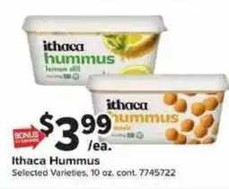 Giant Food Ithaca Hummus offer