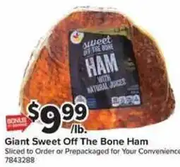 Giant Food Giant Sweet Off The Bone Ham offer