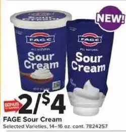 Giant Food Fage Sour Cream offer