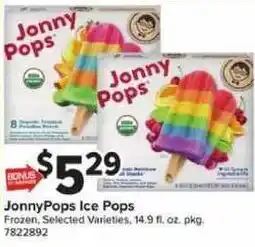 Giant Food Jonny Pops Ice Pops offer