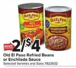 Giant Food Old El Paso Refried Beans or Enchilada Sauce offer