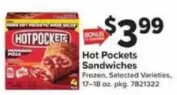 Giant Food Hot Pockets Sandwiches offer