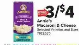 Giant Food Annie's Macaroni & Cheese offer