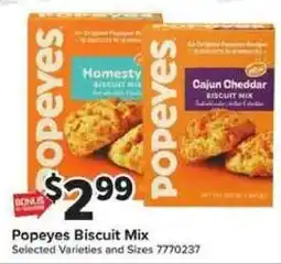 Giant Food Popeyes biscuit mix offer