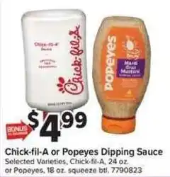 Giant Food Chick-fil-A or Popeyes Dipping Sauce offer