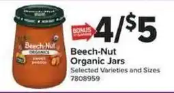 Giant Food Beech-Nut Organic Jars offer