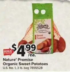Giant Food Nature's Promise Organic Sweet Potatoes offer