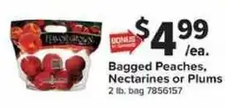 Giant Food Handgrown bagged peaches, nectarines or plums offer
