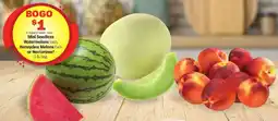Meijer Mini Seedless Watermelons, Honeydew Melons or Nectarines offer