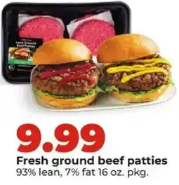 Hy-Vee Fresh ground beef patties offer
