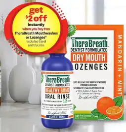 Meijer TheraBreath Mouthwashes or Lozenges offer