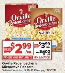 Giant Food Orville Redenbacher's Microwave Popcorn offer