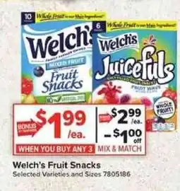 Giant Food Welch's Fruit Snacks offer