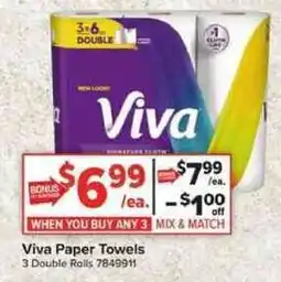 Giant Food Viva Paper Towels offer