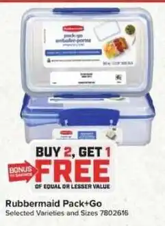 Giant Food Rubbermaid Pack+Go offer