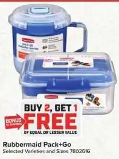 Giant Food Rubbermaid Pack+Go offer