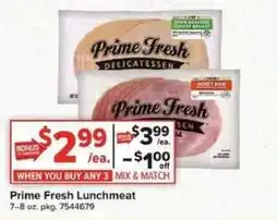 Giant Food Prime Fresh lunchmeat offer