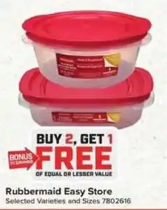 Giant Food Rubbermaid Easy Store offer