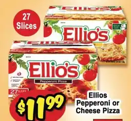 Western Beef Ellios Pepperoni or Cheese Pizza offer
