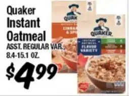 Western Beef Quaker Instant Oatmeal offer