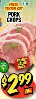 Western Beef PORK CHOPS offer
